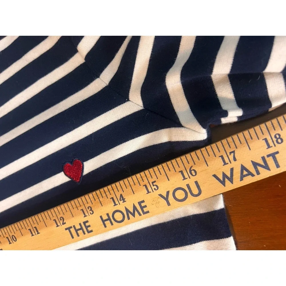 Gap Kids Dress Girls XXL 14-16 Navy Stripe Knit Stripe Long Sleeve Cotton Preppy